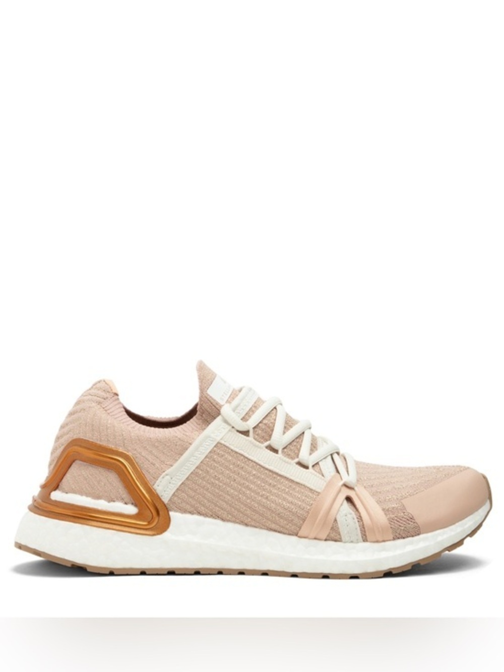 Stella McCartney Ultraboost Rose Gold Champagne Knit Lace-Up Sneakers